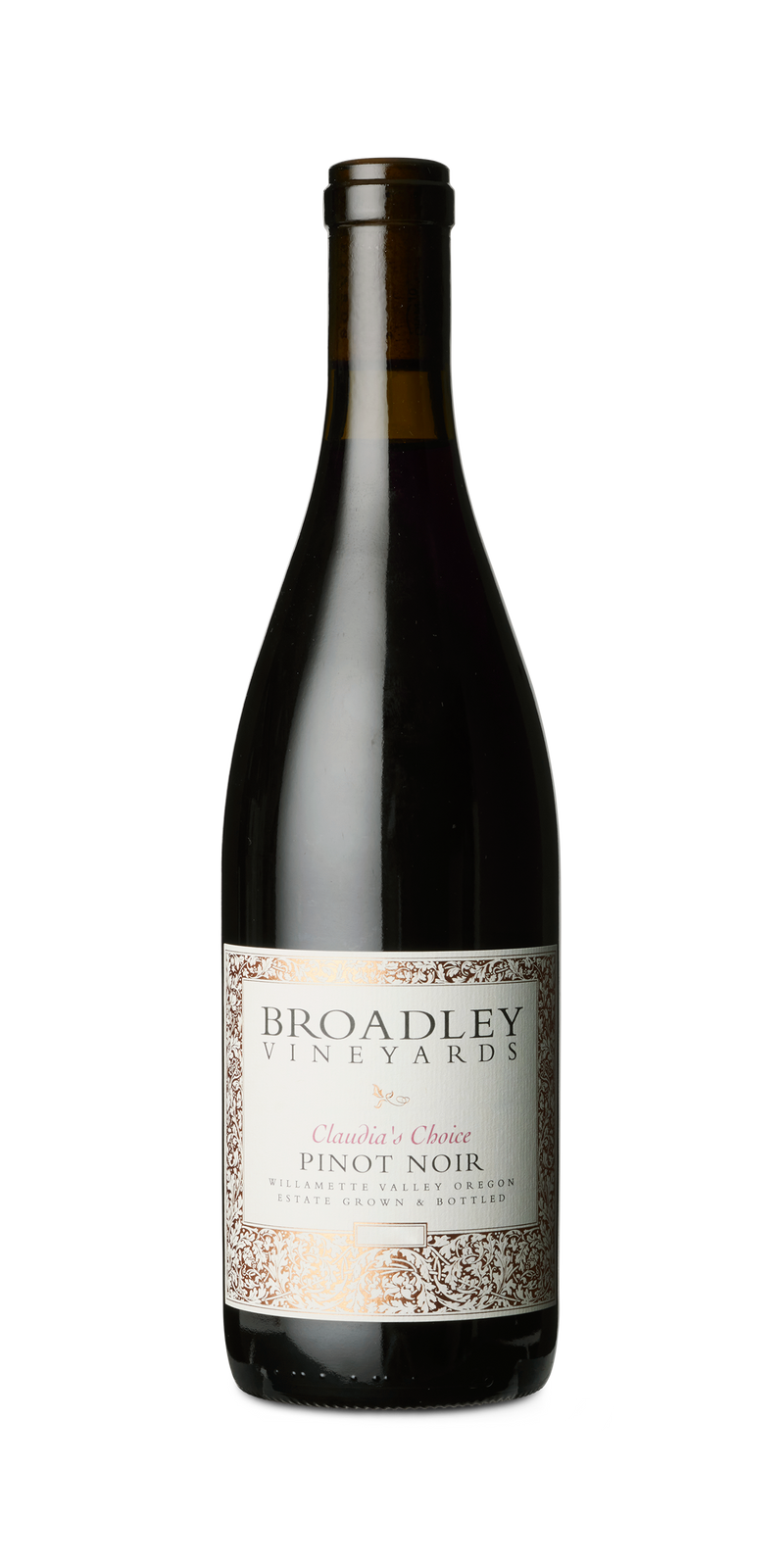 Broadley Winery, Claudia's Choice, Pinot Noir, Willamette Valley, 2019